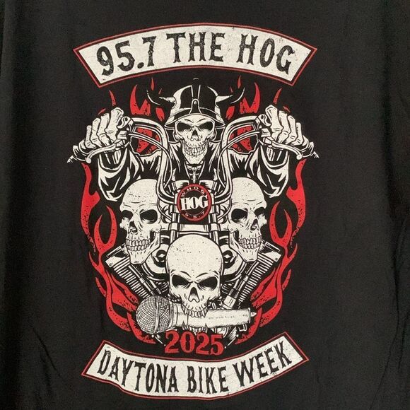 Gildan Daytona Beach WHOG HOG 95.1 Short Sleeve T-Shirt Men’s Size XL - Picture 2 of 8